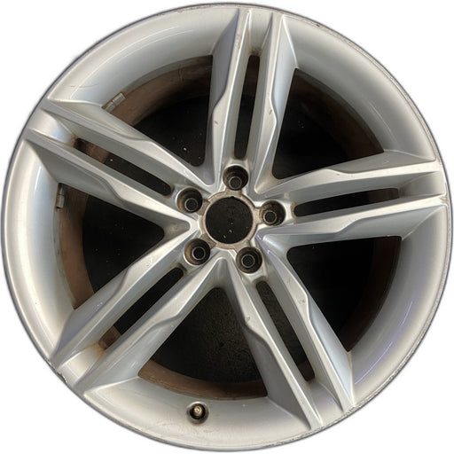 19" AUDI A5 08-09 19x8.5, 5 spoke, double spoke Original OEM Wheel Rim - Front View