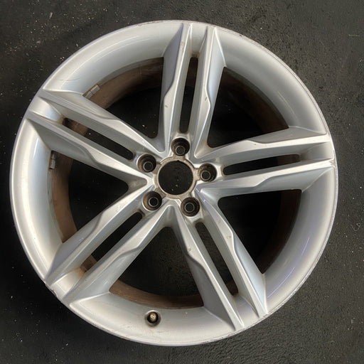 19" AUDI A5 08-09 19x8.5, 5 spoke, double spoke Original OEM Wheel Rim - Angle View