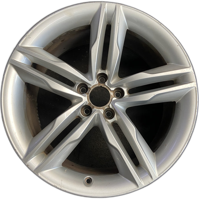 19" AUDI A5 08-09 19x8.5, 5 spoke, double spoke Original OEM Wheel Rim - Front View