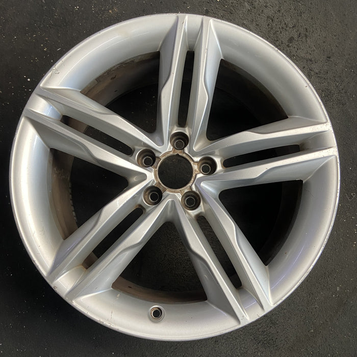 19" AUDI A5 08-09 19x8.5, 5 spoke, double spoke Original OEM Wheel Rim - Angle View