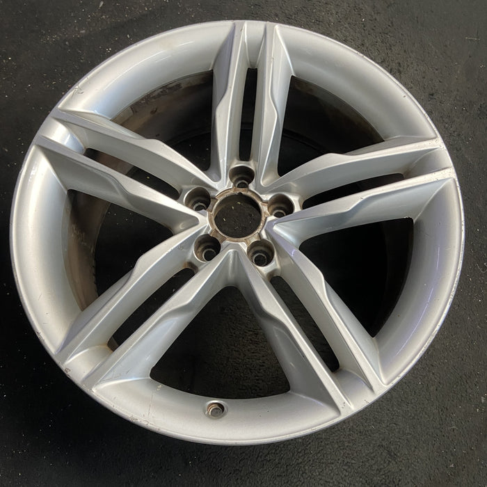 19" AUDI A5 08-09 19x8.5, 5 spoke, double spoke Original OEM Wheel Rim - Side Profile