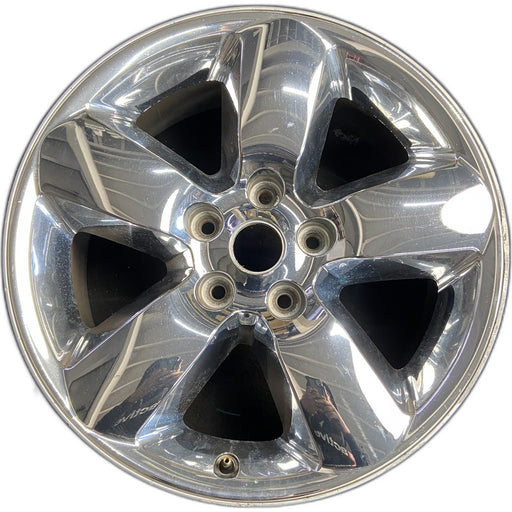 20" DODGE 1500 PICKUP 13 , 20x8, chrome clad Original OEM Wheel Rim - Front View
