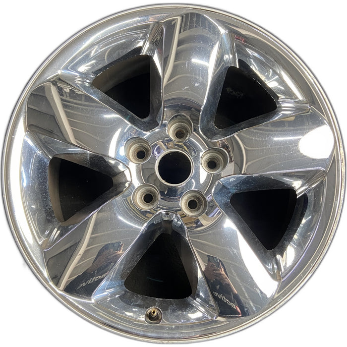 20" DODGE 1500 PICKUP 13 , 20x8, chrome clad Original OEM Wheel Rim - Front View