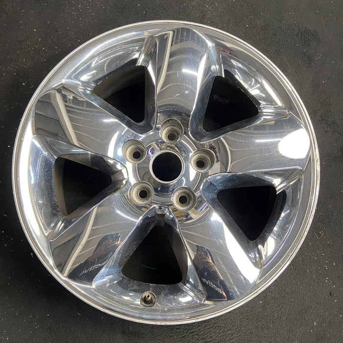 20" DODGE 1500 PICKUP 13 , 20x8, chrome clad Original OEM Wheel Rim - Angle View