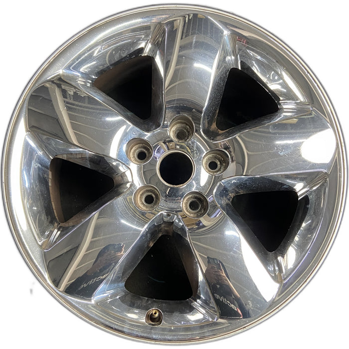 20" DODGE 1500 PICKUP 13 , 20x8, chrome clad Original OEM Wheel Rim - Front View