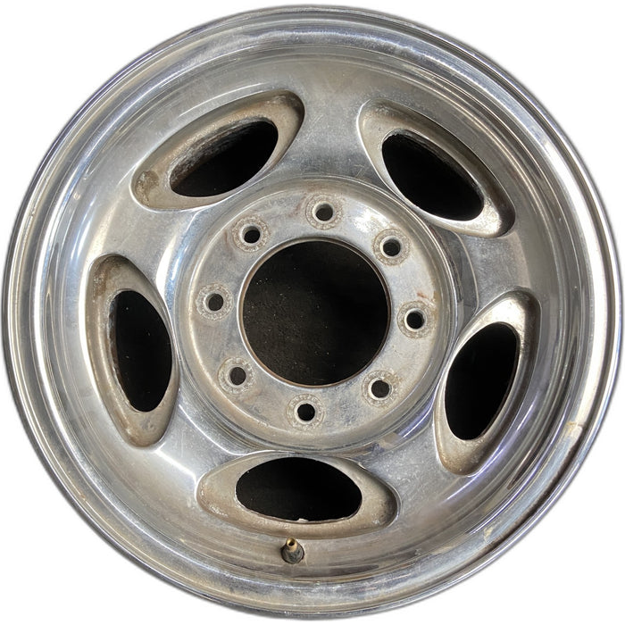 16" EXCURSION 00-05 , aluminum, 5 oval openings Original OEM Wheel Rim - Front View
