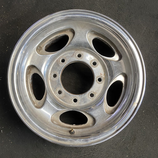 16" EXCURSION 00-05 , aluminum, 5 oval openings Original OEM Wheel Rim - Angle View