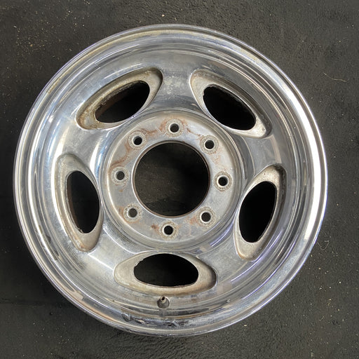 16" EXCURSION 00-05 , aluminum, 5 oval openings Original OEM Wheel Rim - Angle View