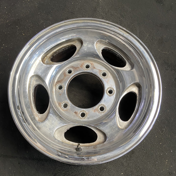 16" EXCURSION 00-05 , aluminum, 5 oval openings Original OEM Wheel Rim - Side Profile