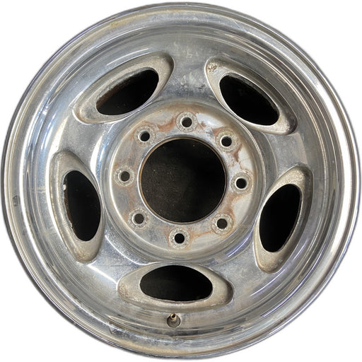 16" EXCURSION 00-05 , aluminum, 5 oval openings Original OEM Wheel Rim - Front View
