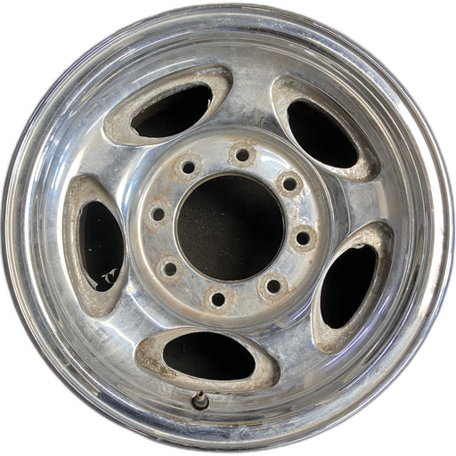 16" EXCURSION 00-05 , aluminum, 5 oval openings Original OEM Wheel Rim - Front View