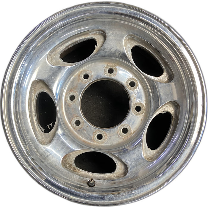 16" EXCURSION 00-05 , aluminum, 5 oval openings Original OEM Wheel Rim - Front View