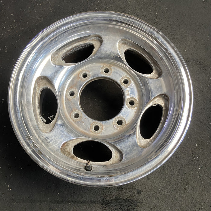16" EXCURSION 00-05 , aluminum, 5 oval openings Original OEM Wheel Rim - Side Profile