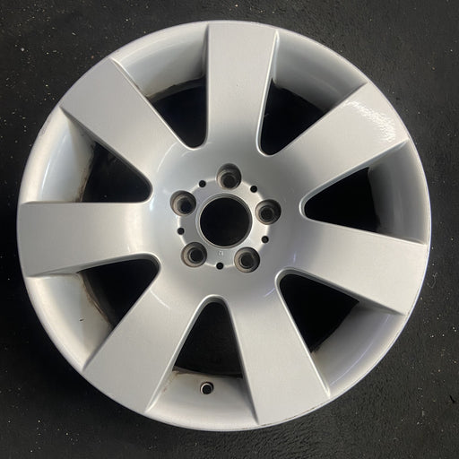 18" BMW 525i 04-05 18x8 , 7 spoke, wide spoke Original OEM Wheel Rim - Angle View