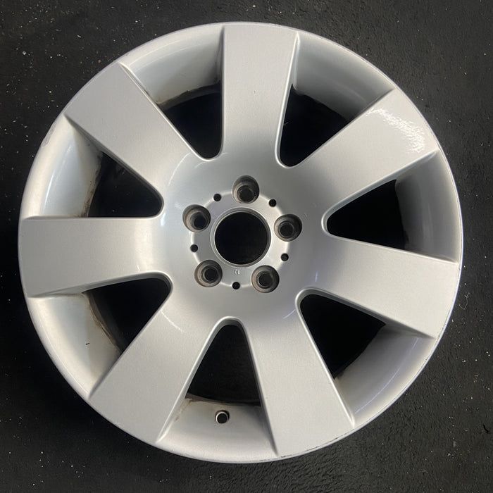 18" BMW 525i 04-05 18x8 , 7 spoke, wide spoke Original OEM Wheel Rim - Angle View