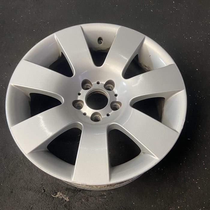 18" BMW 525i 04-05 18x8 , 7 spoke, wide spoke Original OEM Wheel Rim - Close-Up Detail