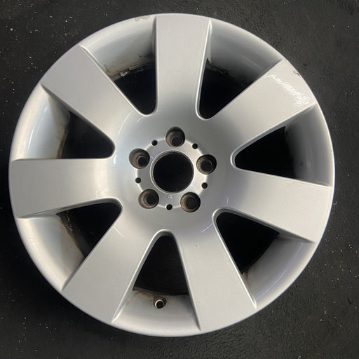 18" BMW 525i 04-05 18x8 , 7 spoke, wide spoke Original OEM Wheel Rim - Angle View
