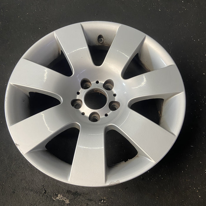 18" BMW 525i 04-05 18x8 , 7 spoke, wide spoke Original OEM Wheel Rim - Close-Up Detail