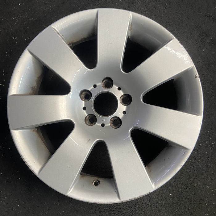 18" BMW 525i 04-05 18x8 , 7 spoke, wide spoke Original OEM Wheel Rim - Angle View