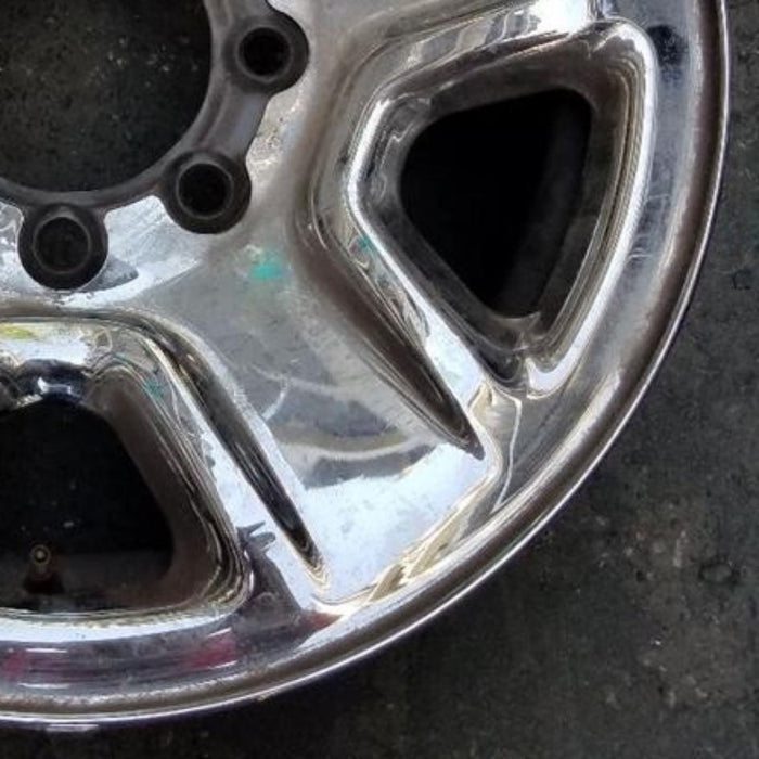 18" DODGE 2500 PICKUP 14 18x8, 5 spoke, chrome Original OEM Wheel Rim - Back View