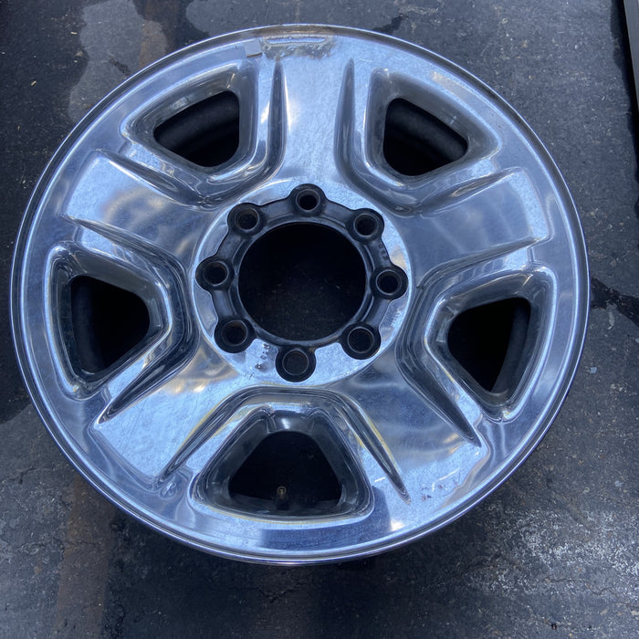 18" DODGE 2500 PICKUP 14 18x8, 5 spoke, chrome Original OEM Wheel Rim - Side Profile