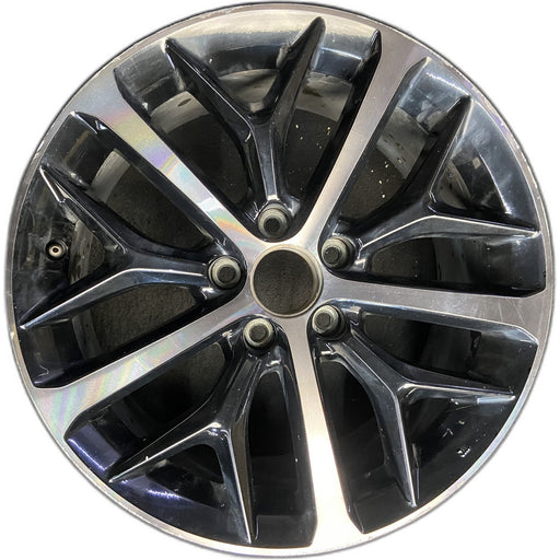 18" CIVIC 20-21 18x8 , w/o outer red accent; Y spoke design, w/machined face - Front View