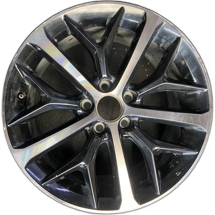 18" CIVIC 20-21 18x8 , w/o outer red accent; Y spoke design, w/machined face - Front View