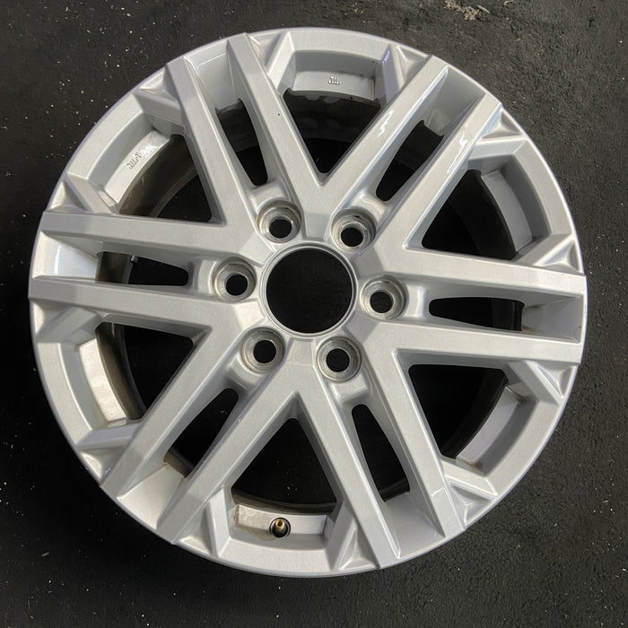 18" SEQUOIA 23-24 18x7.5, 6 double spoke, silver Original OEM Wheel Rim - Angle View