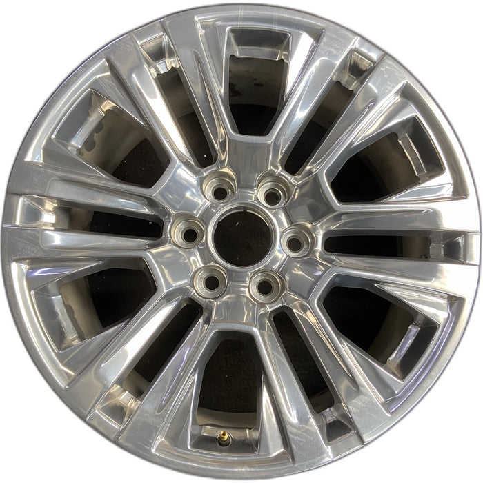 20" SIERRA 1500 PICKUP 19 , 20x9, 12 spoke, V spoke, opt RTL Original OEM Wheel - Front View