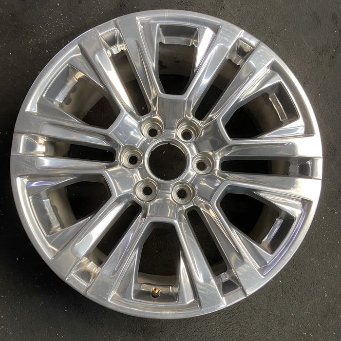 20" SIERRA 1500 PICKUP 19 , 20x9, 12 spoke, V spoke, opt RTL Original OEM Wheel - Angle View