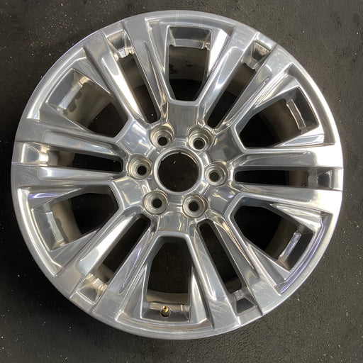 20" SIERRA 1500 PICKUP 19 , 20x9, 12 spoke, V spoke, opt RTL Original OEM Wheel - Angle View