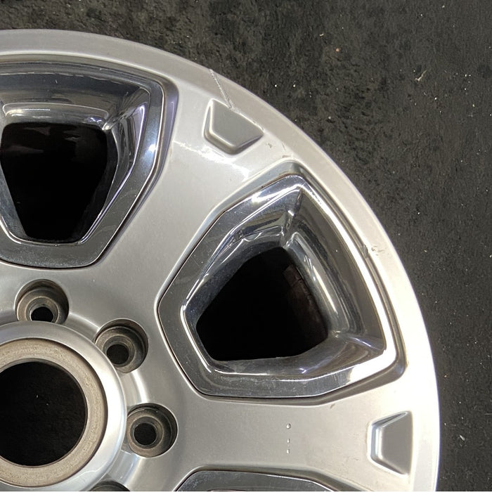 20" DODGE 2500 PICKUP 14 20x8 6 spoke w/chrome inserts opt WRJ Original OEM - Close-Up Detail