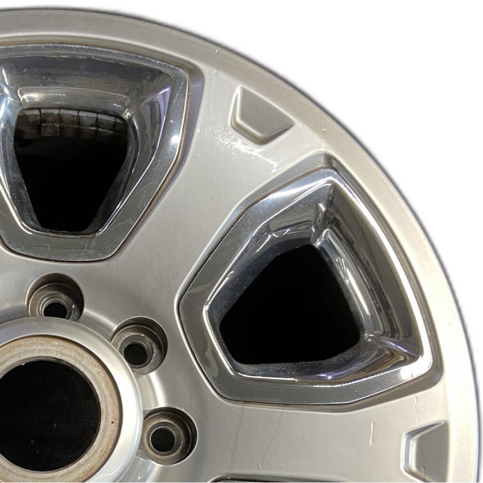 20" DODGE 2500 PICKUP 14 20x8 6 spoke w/chrome inserts opt WRJ Original OEM - Side Profile