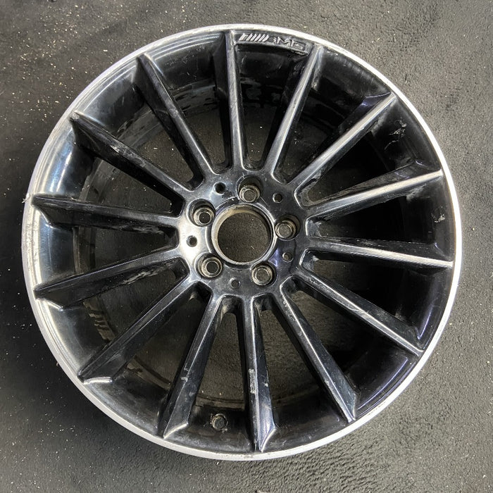 19" MERCEDES CLA-CLASS 20-22 118 Type CLA250 19x7.5 14 spoke black Original OEM - Front View