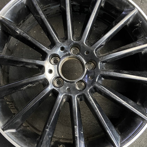 19" MERCEDES CLA-CLASS 20-22 118 Type CLA250 19x7.5 14 spoke black Original OEM - Angle View