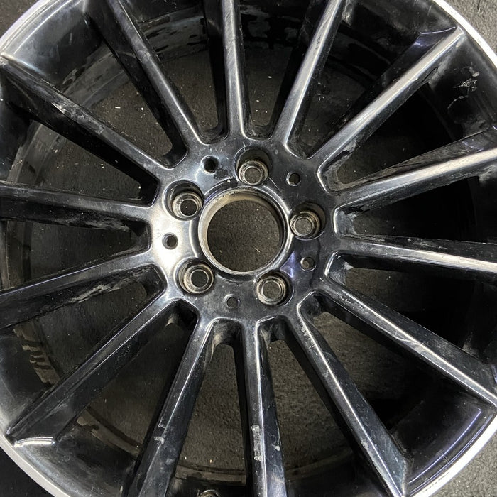 19" MERCEDES CLA-CLASS 20-22 118 Type CLA250 19x7.5 14 spoke black Original OEM - Angle View