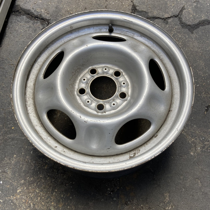 16" LIBERTY 02 , steel, dimples in spoke Original OEM Wheel Rim - Close-Up Detail