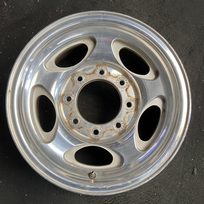 16" EXCURSION 00-05 , aluminum, 5 oval openings Original OEM Wheel Rim - Angle View