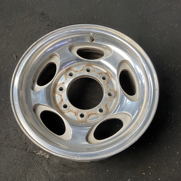 16" EXCURSION 00-05 , aluminum, 5 oval openings Original OEM Wheel Rim - Close-Up Detail