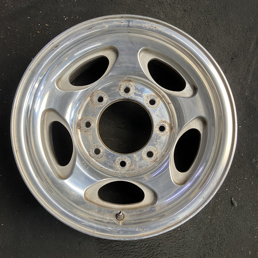 16" EXCURSION 00-05 , aluminum, 5 oval openings Original OEM Wheel Rim - Angle View