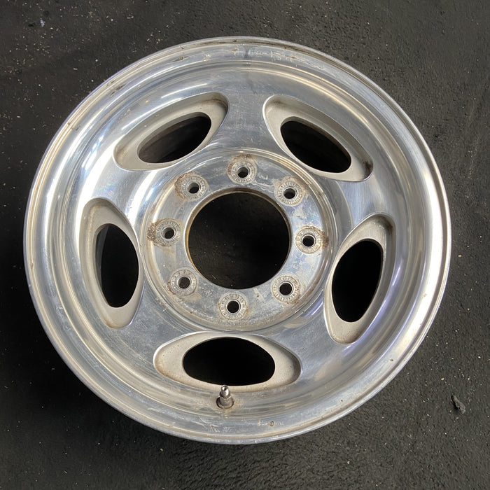 16" EXCURSION 00-05 , aluminum, 5 oval openings Original OEM Wheel Rim - Side Profile