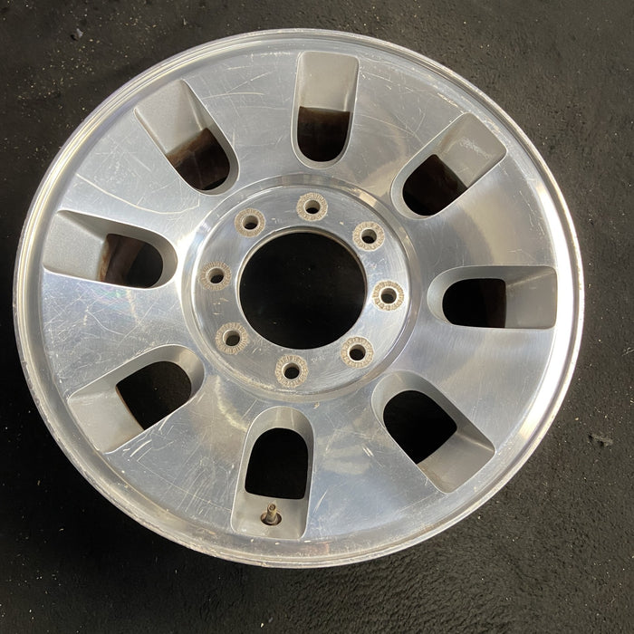 18" FORD F250SD PICKUP 08 18x8 , 8 slots, , rounded off slots Original OEM - Side Profile