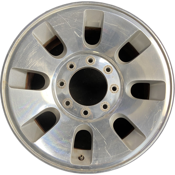 18" FORD F250SD PICKUP 08 18x8 , 8 slots, , rounded off slots Original OEM - Front View