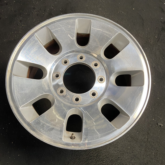 18" FORD F250SD PICKUP 08 18x8 , 8 slots, , rounded off slots Original OEM - Side Profile