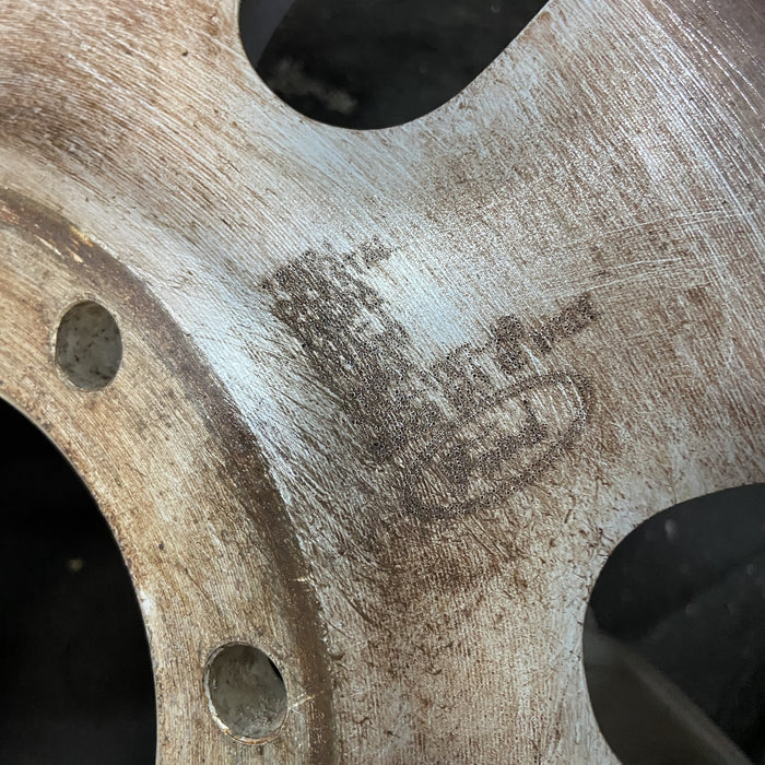 18" FORD F250SD PICKUP 08 18x8 , 8 slots, , rounded off slots Original OEM - Back View