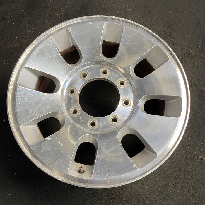 18" FORD F250SD PICKUP 08 18x8 , 8 slots, , rounded off slots Original OEM - Side Profile