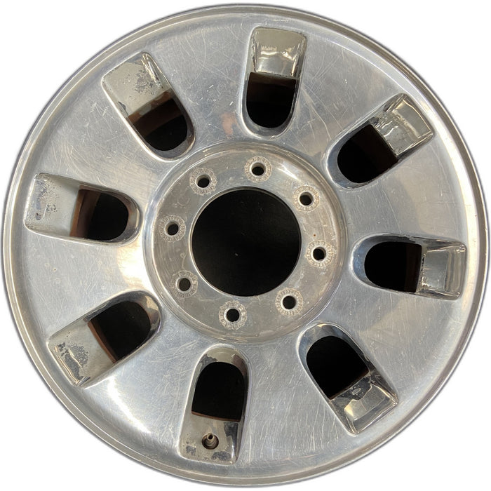 18" FORD F250SD PICKUP 08 18x8 , 8 slots, , rounded off slots Original OEM - Front View