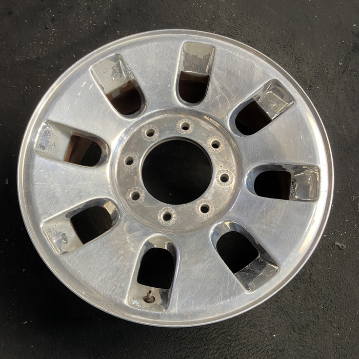 18" FORD F250SD PICKUP 08 18x8 , 8 slots, , rounded off slots Original OEM - Side Profile
