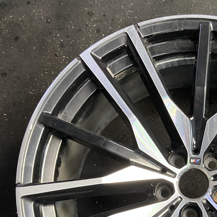 22" BMW X5 19-20 22x9.5 15 spoke Original OEM Wheel Rim - Side Profile