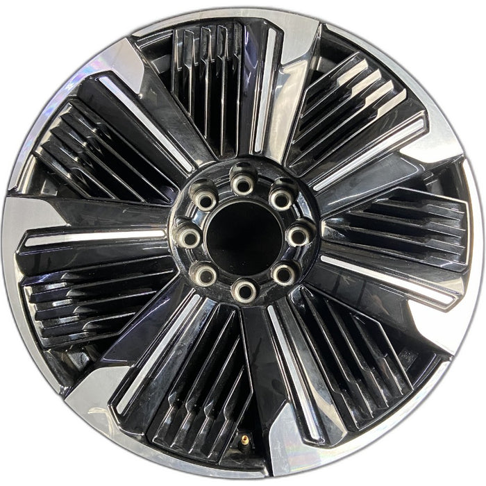 24" ESCALADE IQ 25 24x9 single spoke gloss black opt RDV Original OEM Wheel Rim - Front View